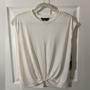 SIMPLY VERA WANG White Top w Front Knot, NWT